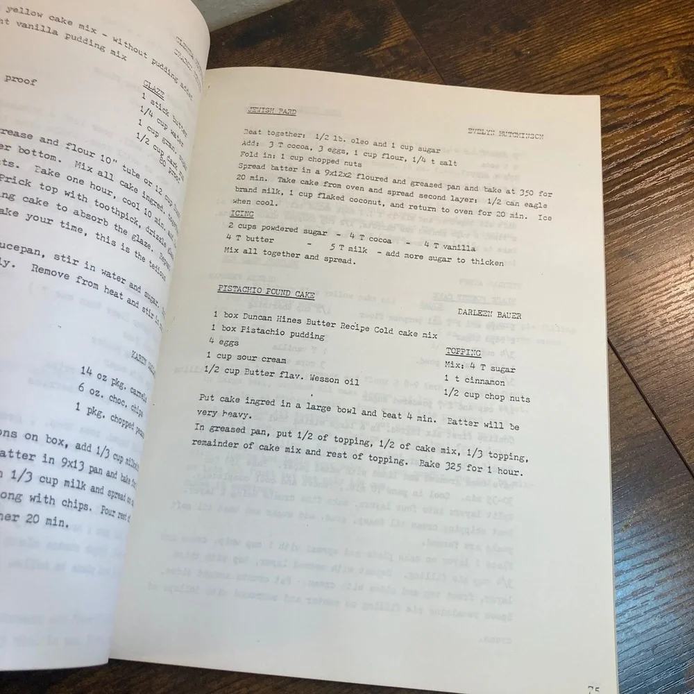 Fort Branch Indiana Vtg Cookbook Hurryin Hoosier Dist Envoy 1982 Typewritten